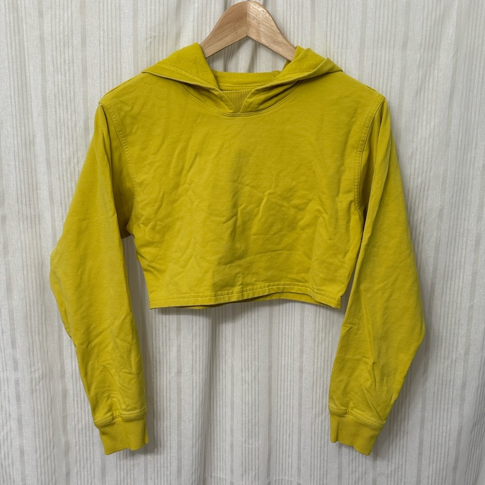 Lululemon All Yours Cropped Hoodie in Soleil - Picture 2 of 5